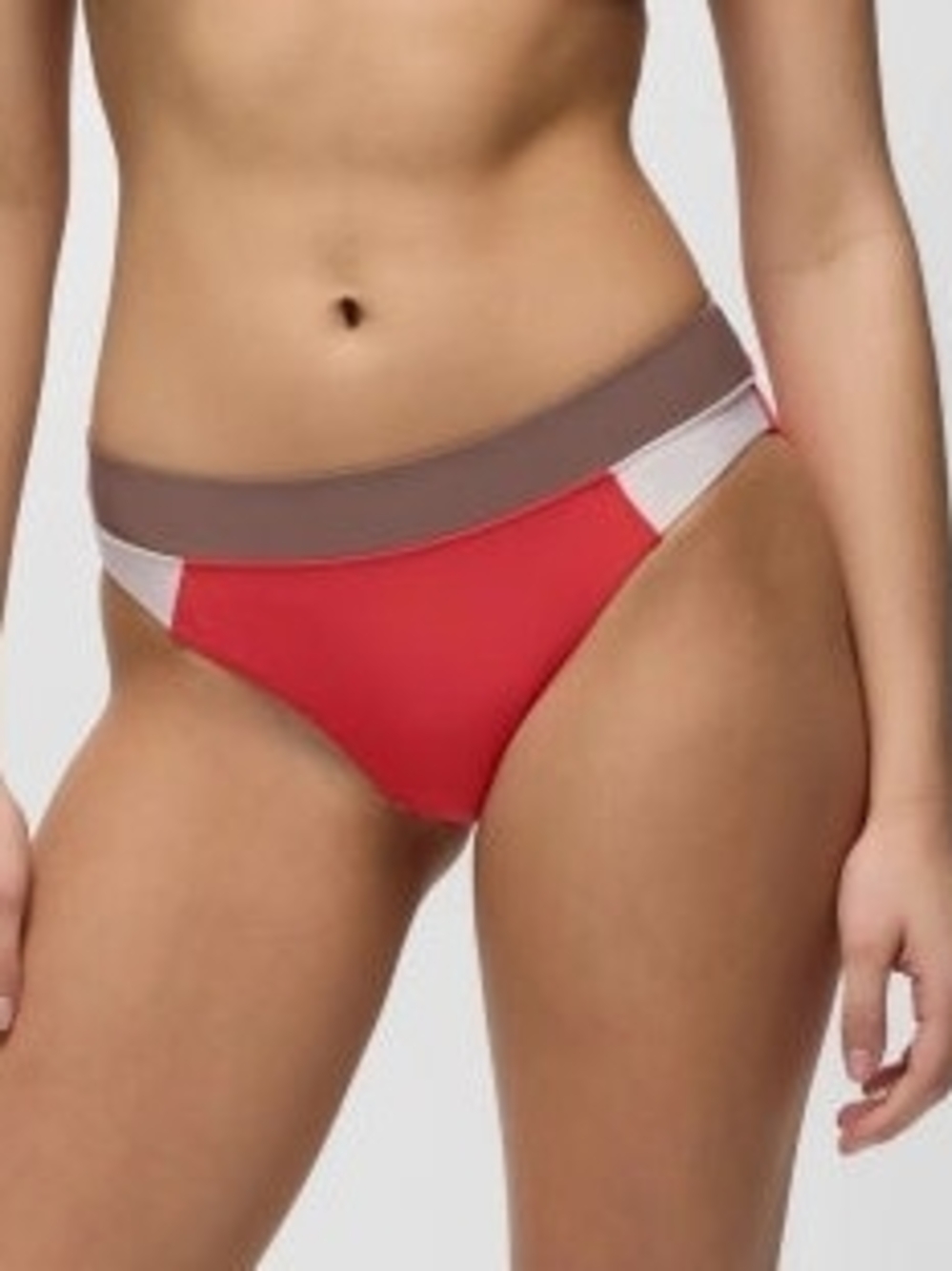 NEW Prana Bikini Bottom Womens L Baja Bound Summer Wave Swimwear Orange